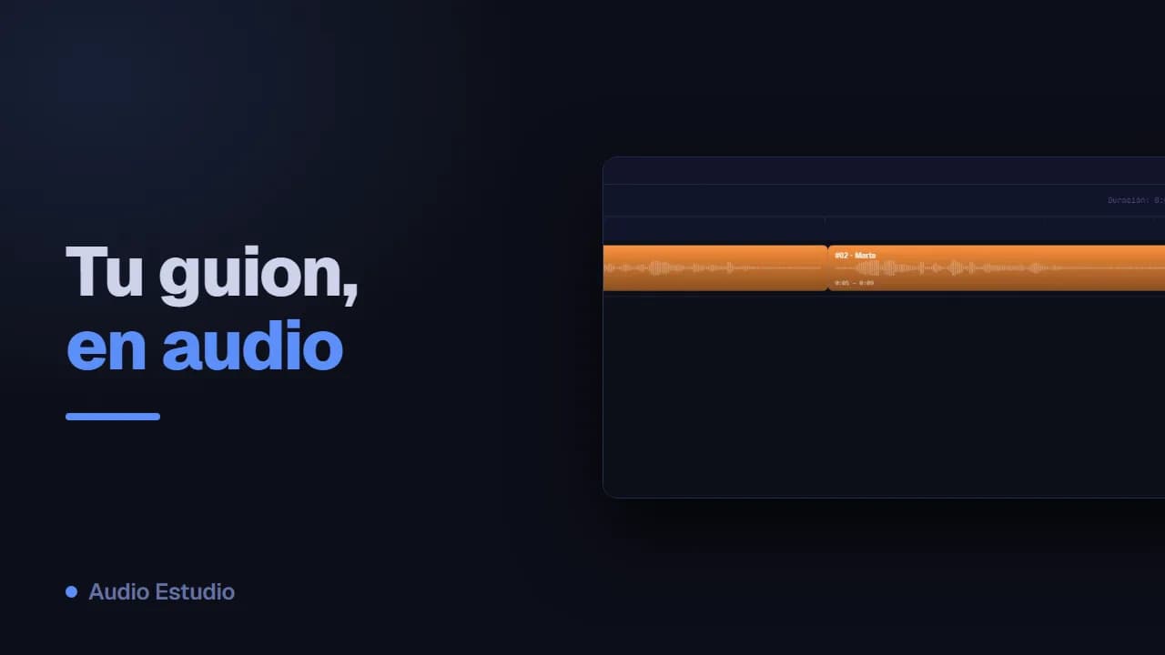 Miniatura del vídeo de presentación de Audio Estudio