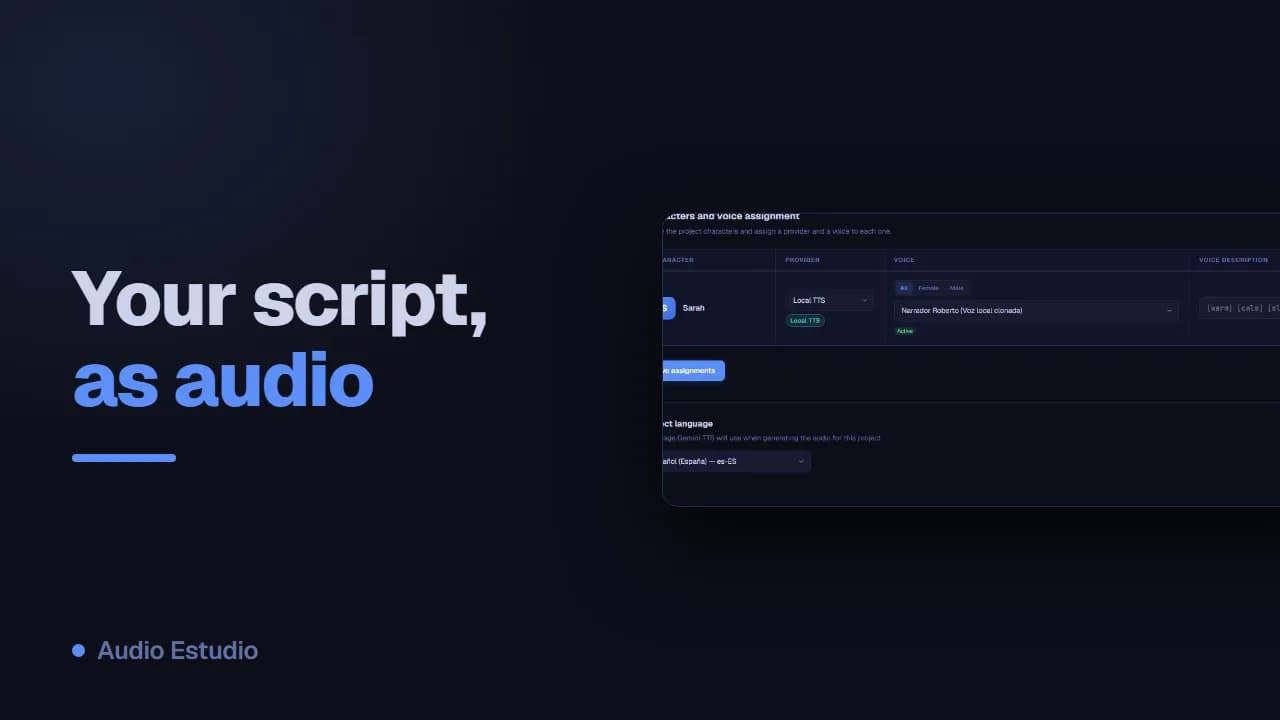 Thumbnail of the Audio Estudio intro video
