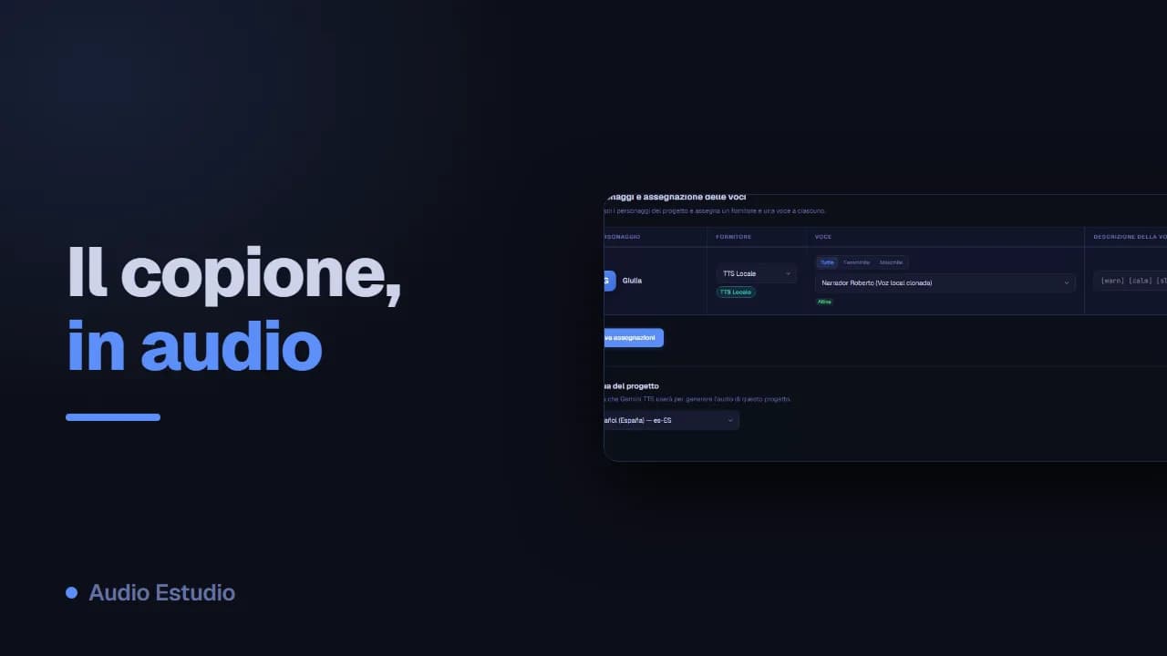 Anteprima del video di presentazione di Audio Estudio