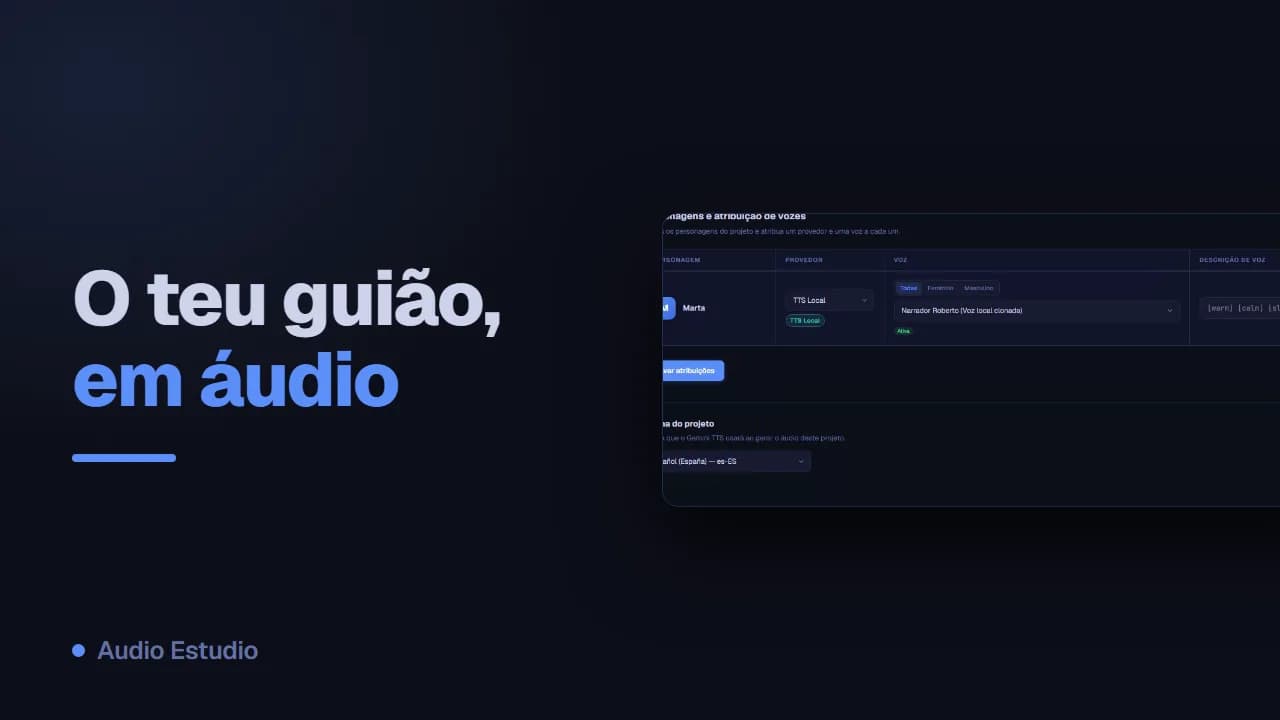 Miniatura do vídeo de apresentação do Audio Estudio